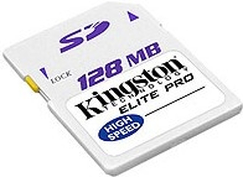 Kingston Technology Memory Card 128MB SecureDigital Hi-speed