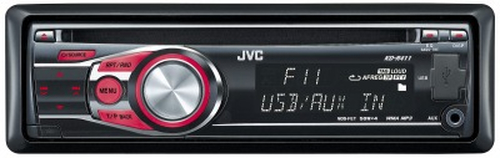 JVC KD-R411 car media receiver Black