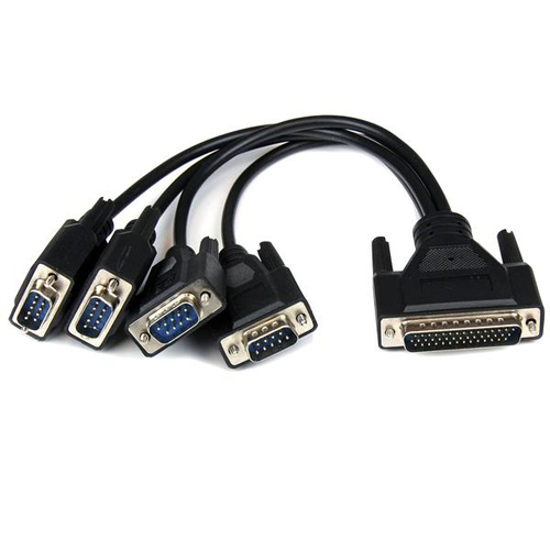 StarTech.com Tarjeta Adaptadora PCI Express PCIe de 4 Puertos Serie Serial Combo RS232 y RS485 RS 422 DB9