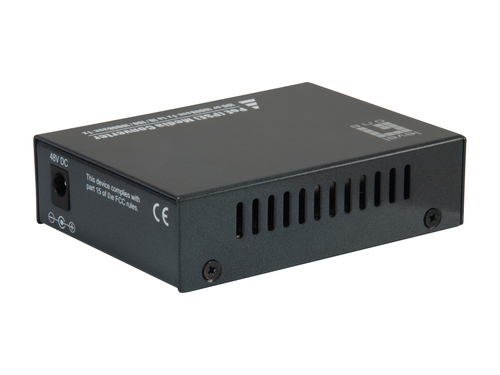 LevelOne RJ45 to SFP Gigabit Media Converter, PoE PSE – image 2