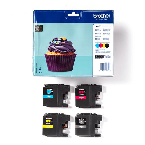 Original Brother LC123 Ink Cartridge Multipack (B/C/M/Y) - image 3