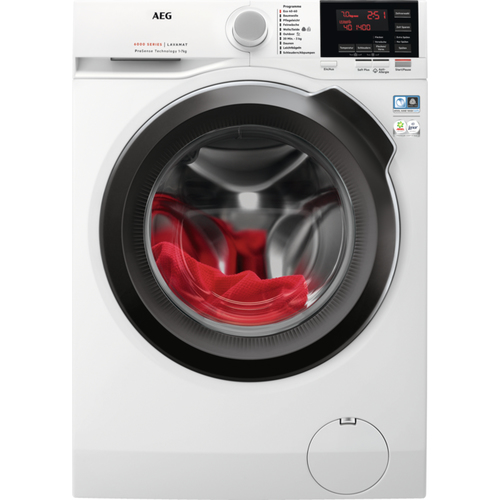 AEG L6FBF60479 стиральная машина Фронтальная загрузка 7 kg 1400 RPM Белый