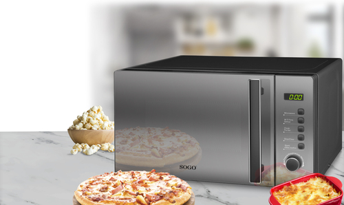Sogo HOR-SS-855 microwave Grey, Stainless steel Grill microwave Countertop – image 4