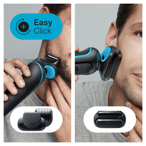 Braun Series 5 51-M1850s Foil shaver Black, Blue – image 4
