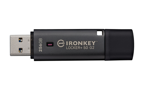 Kingston IronKey Locker+ 50 G2 USB Flash Drive 256 GB usb-stick, afbeelding 2