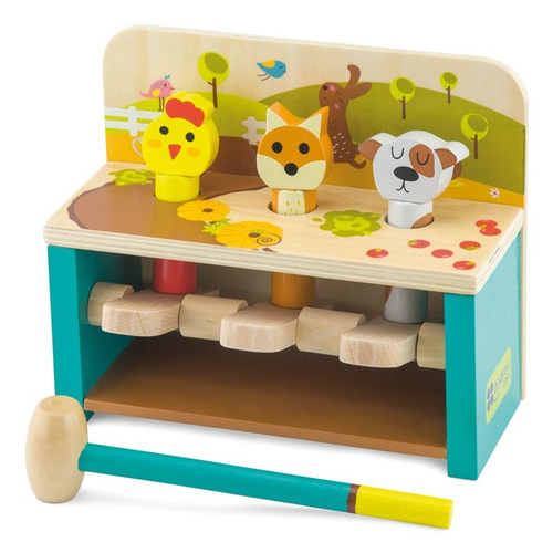 ANDREU Toys Hit & Jump - Animals Board game Fine motor skill (dexterity)