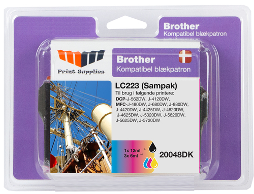 MM Value Pack BK/C/M/Y Ink (LC223VALBP)
