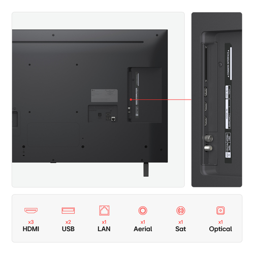 LG 43NANO80A6B 43" NANO80A 4K Nano Smart TV Black - image 4