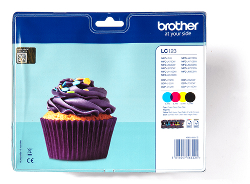 Original Brother LC123 Ink Cartridge Multipack (B/C/M/Y) - image 1
