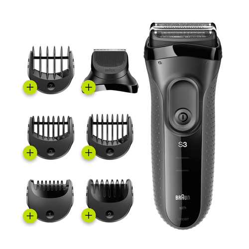 Braun Series 3 Shave&Style 3000BT Electric Shaver, Razor for Men, Black/Grey – image 1