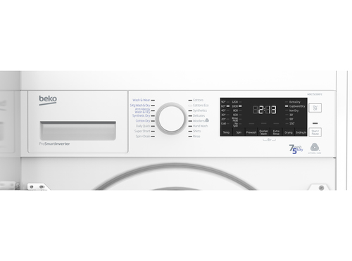 Beko WDIC752300F2 washer dryer Built-in Front-load White – image 2