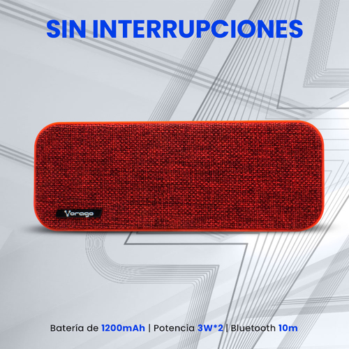 Bocina Portátil Bluetooth VORAGO BSP-150