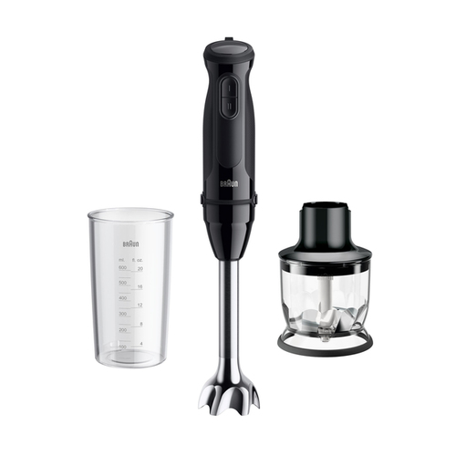 Braun MultiQuick 3 MQ30201M 0,6 L Погружной 900 W Черный, Атласная сталь