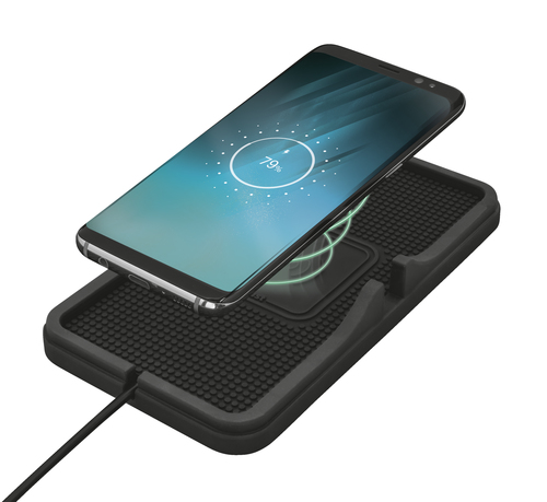 Trust 23286 mobile device charger Smartphone Black USB Wireless charging Auto – image 1