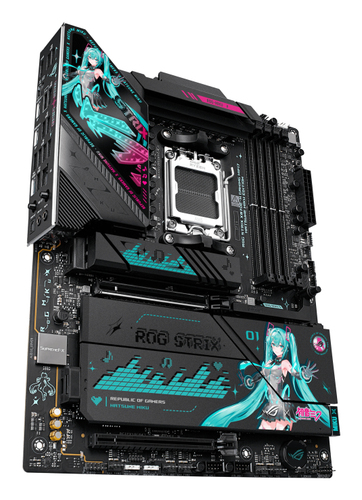 ASUS ROG Strix X870E-H Gaming WiFi7 Hatsune Miku Edition moederbord, afbeelding 3