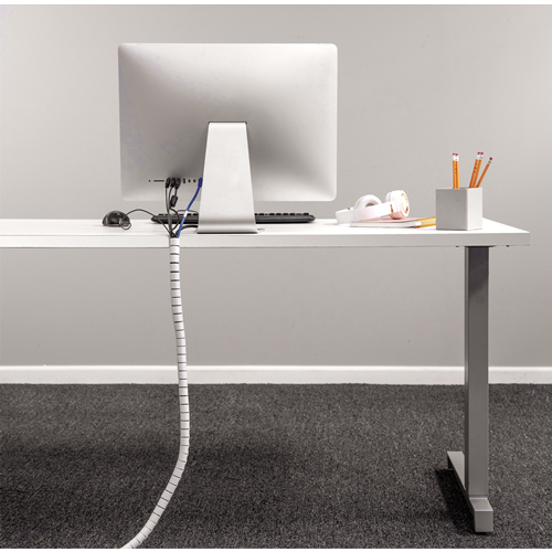Fellowes CableZip Piso Tubo flexible para protección de cables Blanco 1 pieza(s)