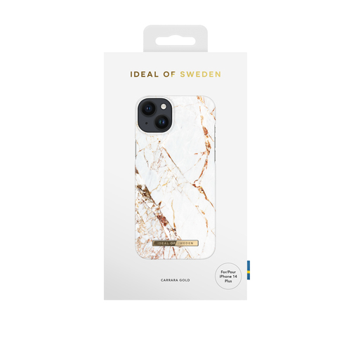 iDeal of Sweden Printed Case iPhone 14PL Carrara Gold – image 1