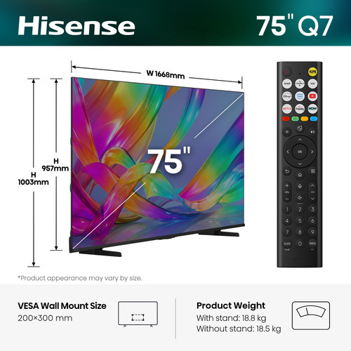 Hisense Q7S 75Q7STUK TV – image 2