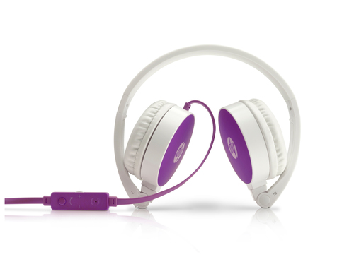 HP H2800 Purple Headset – image 1