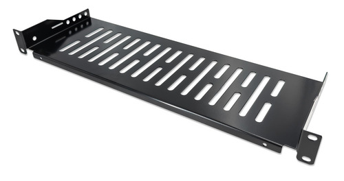 Intellinet 19" Fachboden zur Frontmontage, 1 HE, Montage an den beiden vorderen Profilschienen, 150 mm Tiefe, schwarz