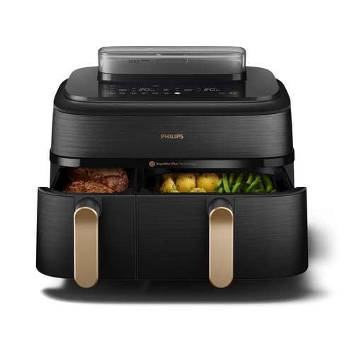 Philips Airfryer 5000 Series Dual Basket NA552/00, afbeelding 6