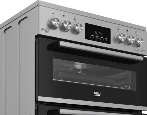 Beko Pro FDG6231CS 60 cm Gas Cooker - Silver/Grey - image 2