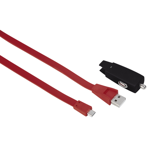 Hama 00136132 mobile device charger Mobile phone, Smartphone Red Cigar lighter, USB Fast charging Auto