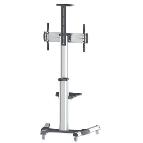 Manhattan Soporte para TV, de piso, tipo carrito, de alumino, con inclinación, pantallas planas de 37" a 70" de máximo 50 kg imagen 3