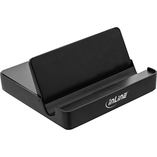 InLine USB Mini Docking Station with USB Type C PD, tablet stand, USB 3.0, HDMI