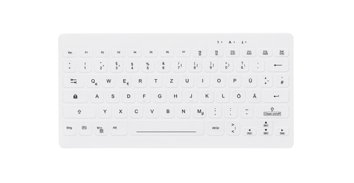 Contour Design Active Key AK-C4112F-FU1-W/GE клавиатура Медицина Беспроводной RF QWERTZ Немецкий Белый
