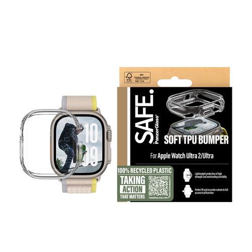 PanzerGlass SAFE. by PanzerGlass® TPU Bumper Transparent Apple Watch Ultra 3 | Ultra 2 | Ultra | 49mm – image 2