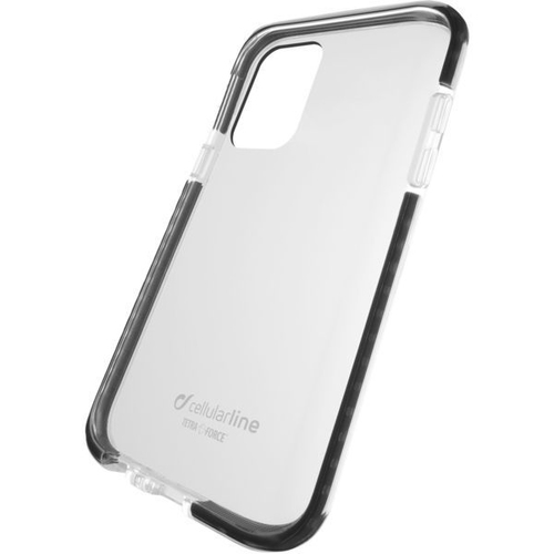 Cellularline TETRACGALA71T чехол для мобильного телефона 17 cm (6.7") Крышка Черный, Прозрачный