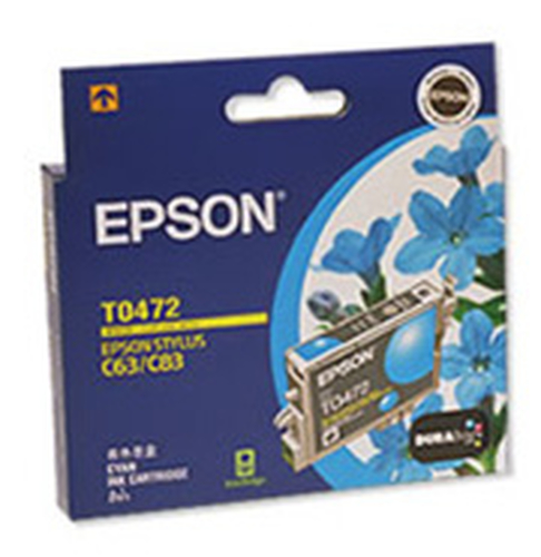 Epson T0472 ink cartridge Original Cyan