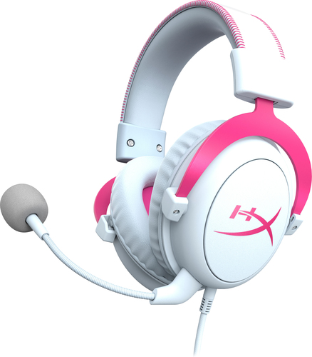 HyperX Cloud II - Gaming Headset (White-Pink) – image 2