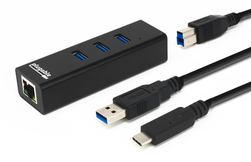 Plugable USB3-HUB3ME product photo