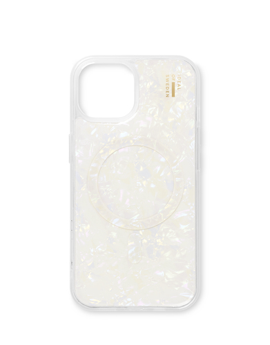 iDeal of Sweden Pearlised Case MagSafe iPhone 13 / 14 / 15 / 16e White