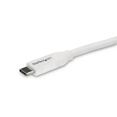 StarTech.com USB C to USB C Cable - 13 ft / 4m - 5A PD - M/M - White - USB 2.0 - USB-IF Certified - USB Type C Cable - USB C Charging Cable (USB2C5C4MW) USB Type-C kabel 4m Hvid – billede 2