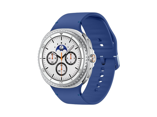 Samsung Galaxy Watch 8 Classic, Bluetooth, 46mm, Hybrid Band, White + Sport Band, Blue, M/L