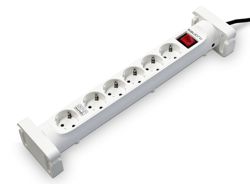 SALICRU SAFE 6S * MULTIPRISE PARAFOUDRE 6 PRISES 10A 230J * Blanc