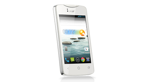 Acer Liquid Z130 8.89 cm (3.5") Single SIM Android 4.2 3G 0.5 GB 4 GB White