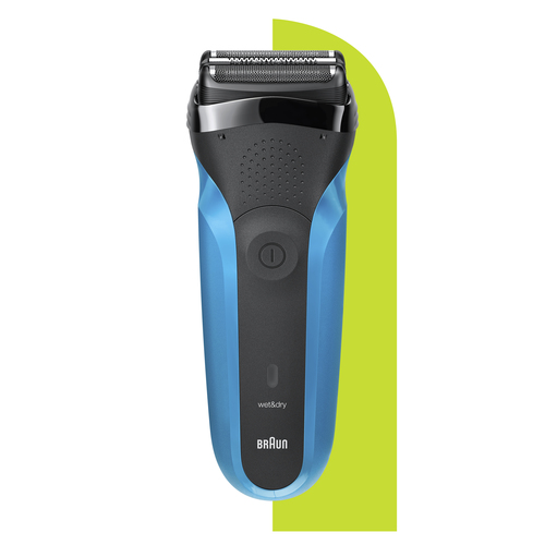 Braun Series 3 310 Electric Shaver, Wet & Dry Razor for Men, Black/Blue