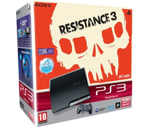 Sony Interactive Entertainment PlayStation 3 Slim, 320GB + Resistance 3