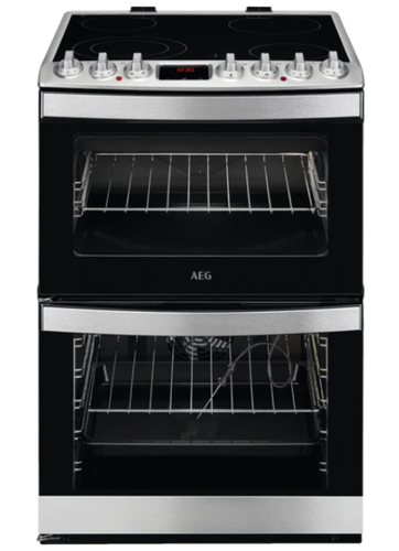 AEG CCB6760ACM Freestanding cooker Electric Ceramic hob Stainless steel