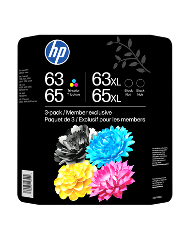 HP 63/65 Color/Black Ink Cartridge Combo 3-Pack – image 1