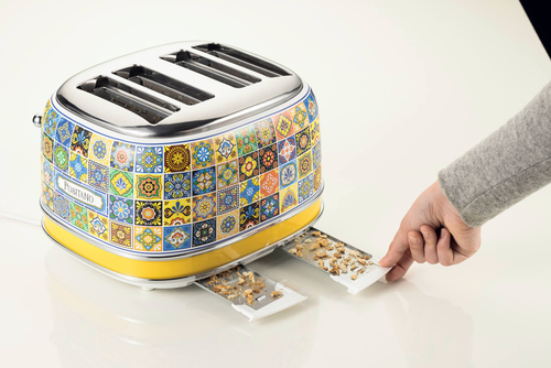 Ariete Positano 0156/0P 4-Slice Toaster - Yellow & Blue, Blue,Silver/Grey,Yellow - image 6