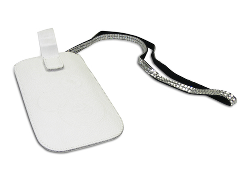 Sandberg Neckstrap phone pouch White