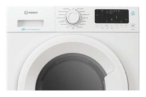 Indesit Idp 9646 Push&GO UK 9Kg/6Kg Washer Dryer with 1400 rpm - White - D Rated [Wash&Dry], A Rated [Wash Only], White - image 5