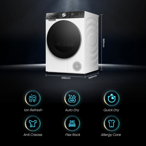 Hisense Tumble dryer DH5S102BW BK070 – image 5