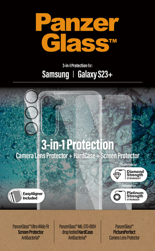 PanzerGlass 3-in-1 Pack Samsung Galaxy S23+ Skærmbeskytter – billede 4