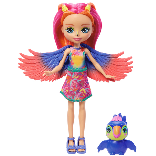 Enchantimals SUNSHINE BEACH TRIPPI TOUCAN & CANOPY Doll